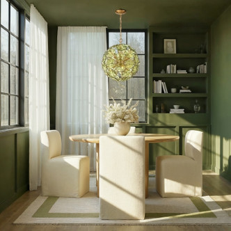Esme Six Light Chandelier (ESM-4005-AG-GR)