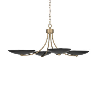 Palmela Four Light Chandelier/Semi Flush (52854CPZBK)