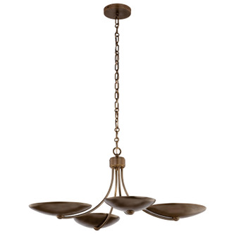 Kichler - 52854LBRLBZ - Four Light Chandelier/Semi Flush - Palmela - Lacquered Brass
