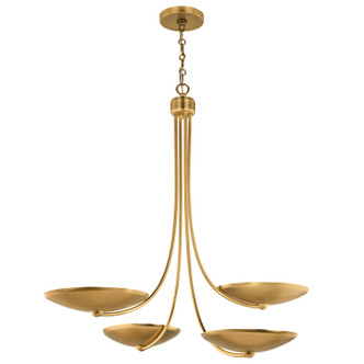 Kichler - 52855LBR - Four Light Chandelier - Palmela - Lacquered Brass