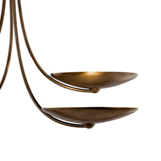Palmela Four Light Chandelier (52855LBRLBZ)