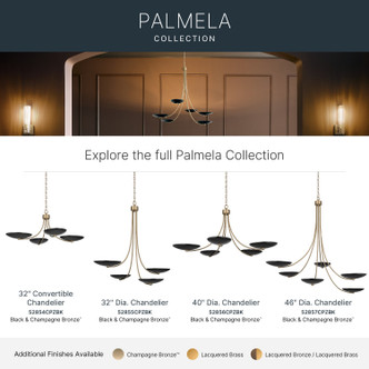 Palmela Five Light Chandelier (52856CPZBK)