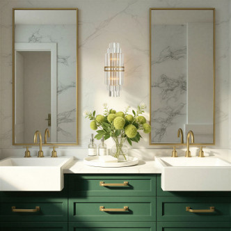 Hayes Two Light Wall Sconce (HAY-1411-AG)