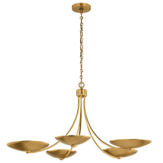 Kichler - 52856LBR - Five Light Chandelier - Palmela - Lacquered Brass