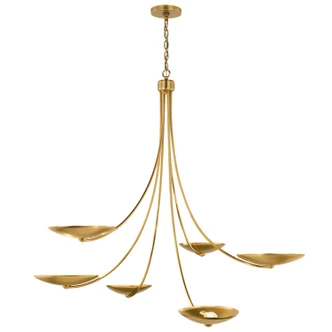 Palmela Six Light Chandelier (52857LBR)