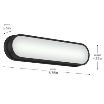 Daines LED Bath Bar (55246BKLED)