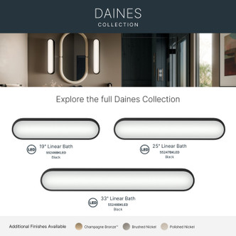 Daines LED Bath Bar (55247BKLED)
