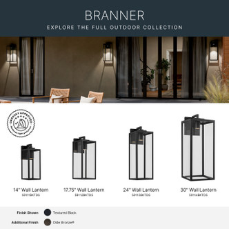 Branner One Light Outdoor Wall Mount (59113BKTDS)