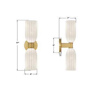 Lotus Two Light Wall Sconce (LOT-712-LG)