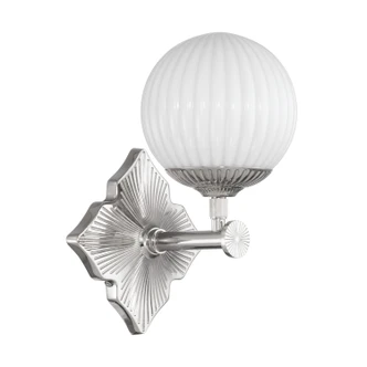 Orly One Light Wall Sconce (ORY-1001-PN-WH)