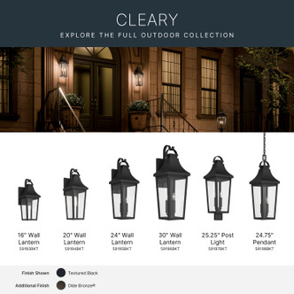 Cleary Two Light Outdoor Pendant (59198BKT)