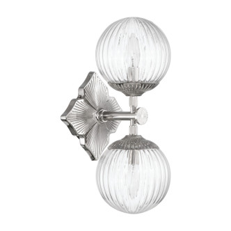 Orly Two Light Wall Sconce (ORY-1002-PN-CL)