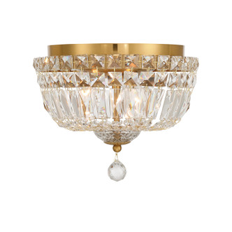 Roslyn Three Light Flush Mount (ROS-A1003-AG-CL-MWP)