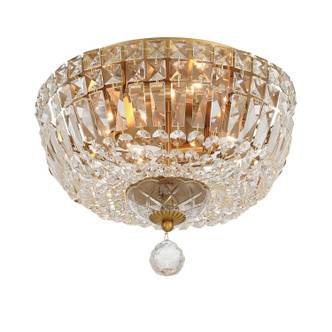 Roslyn Four Light Flush Mount (ROS-A1004-AG-CL-MWP)