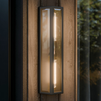Berens Two Light Outdoor Wall Mount (59216BKT)