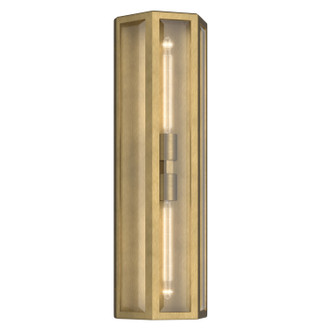 Kichler - 59216NBR - Two Light Outdoor Wall Mount - Berens - Natural Brass