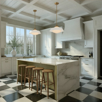 Xander One Light Pendant (XAN-8006-VG-WH)