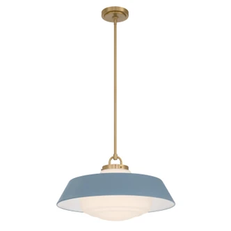 Crystorama - XAN-8009-VG-BL - Three Light Pendant - Xander - Vibrant Gold