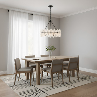Abigail Six Light Pendant (ABI2828MBK)