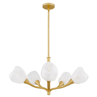 Adelyn Five Light Chandelier (ADEL5030GFL)