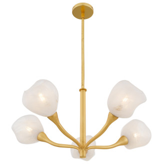 Adelyn Five Light Chandelier (ADEL5030GFL)