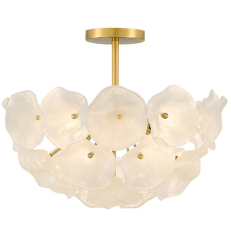 Audrey Four Light Semi-Flush Mount (AUD1718BRG)