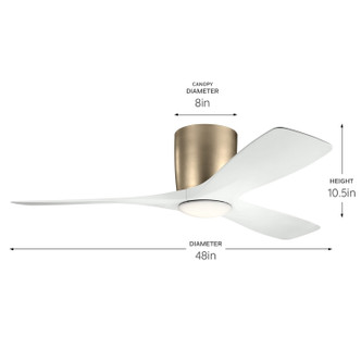 Volos 48" Ceiling Fan (300032CPZ)