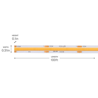 6T Series Cob Dry Tape Light LED Tape Light (6COB1100H40WH)