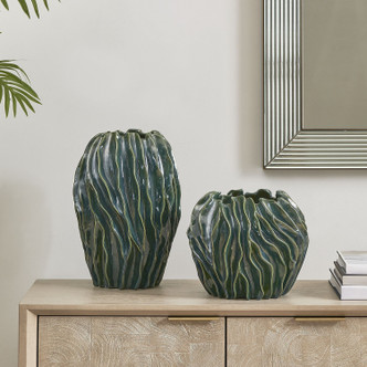 Veridian Ridge Vases Set/2 (18325)