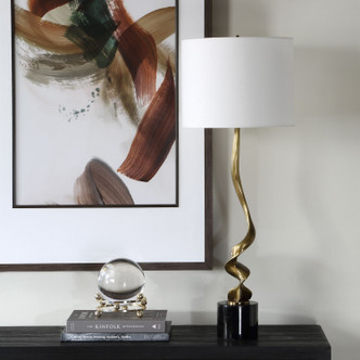 Spiraling One Light Buffet Lamp (30614-1)
