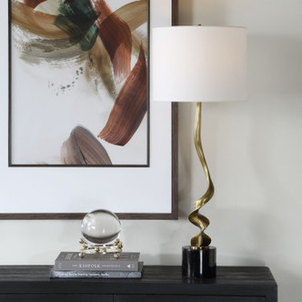 Spiraling One Light Buffet Lamp (30614-1)