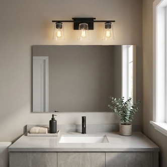 Calhoun Three Light Bath Bar (8-1020-3-BK)