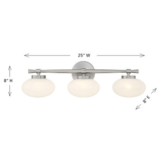 Barrow Three Light Bathroom Vanity (8-1050-3-SN)