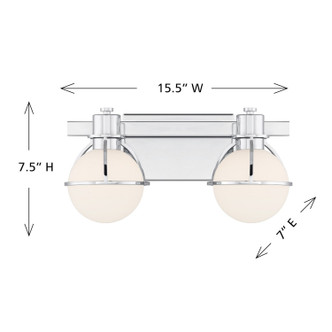 Pierce Two Light Bathroom Vanity (8-1060-2-11)