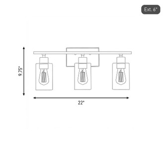 Lambert Three Light Bath Bar (8-2149-3-11)