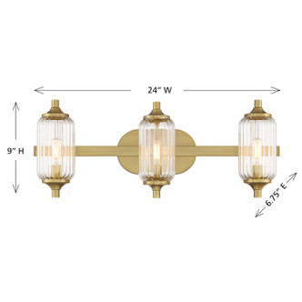Holton Three Light Bathroom Vanity (8-3024-3-322)