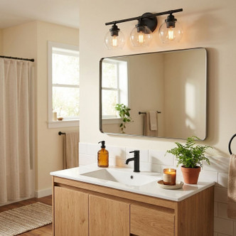 Carson Three Light Bath Bar (8-4050-3-BK)