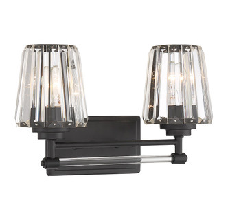 Garnet Two Light Bathroom Vanity (8-6001-2-BK)