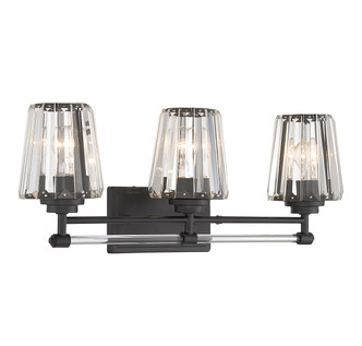 Garnet Three Light Bathroom Vanity (8-6001-3-BK)