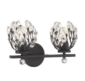 Moreno Two Light Bathroom Vanity (8-6601-2-BK)