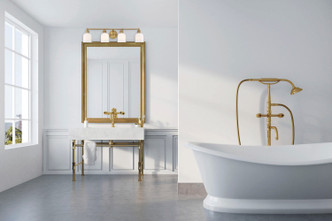 Melrose Four Light Bath Bar (8-6836-4-322)