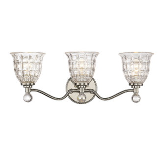 Savoy House - 8-880-3-109 - Three Light Bath Bar - Birone - Polished Nickel