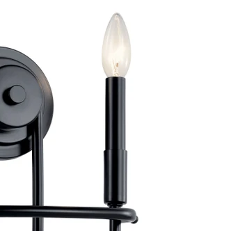Capitol Hill Two Light Wall Sconce (52308BK)