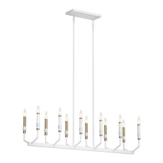 Kichler - 52350WH - 12 Light Linear Chandelier - Armand - White