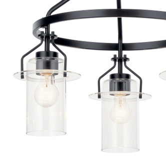 Everett Three Light Chandelier (52377BK)