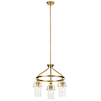 Kichler - 52377NBR - Three Light Chandelier - Everett - Brushed Brass