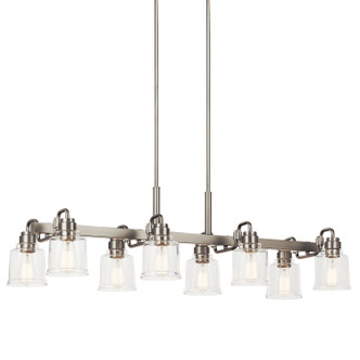 Aivian Eight Light Linear Chandelier (52400NI)