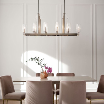 Kimrose Ten Light Linear Chandelier (52413PN)