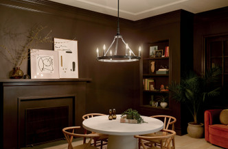 Emmala Six Light Chandelier (52420BK)