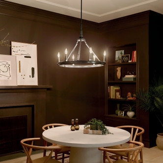 Emmala Six Light Chandelier (52420BK)